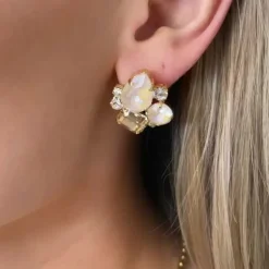 Caroline Svedbom Angelina Earrings/Ivory Delite Combo- Örhängen