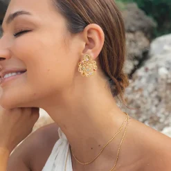 Caroline Svedbom Bohemian Coin Earrings/Rainbow Combo- Örhängen