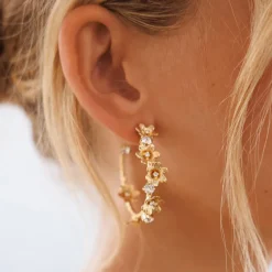 Caroline Svedbom Laurel Earrings/Crystal- Örhängen