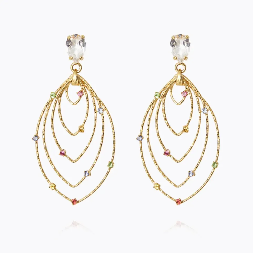 Caroline Svedbom Mini Lotus Earrings/Rainbow Combo- Örhängen