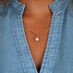 Caroline Svedbom Petite Drop Necklace- Halsband