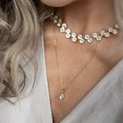 Caroline Svedbom Petite Navette Necklace- Halsband