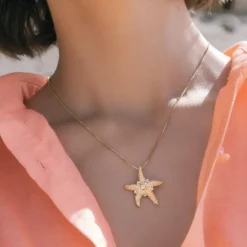 Caroline Svedbom Sea Star Necklace/Crystal- Halsband